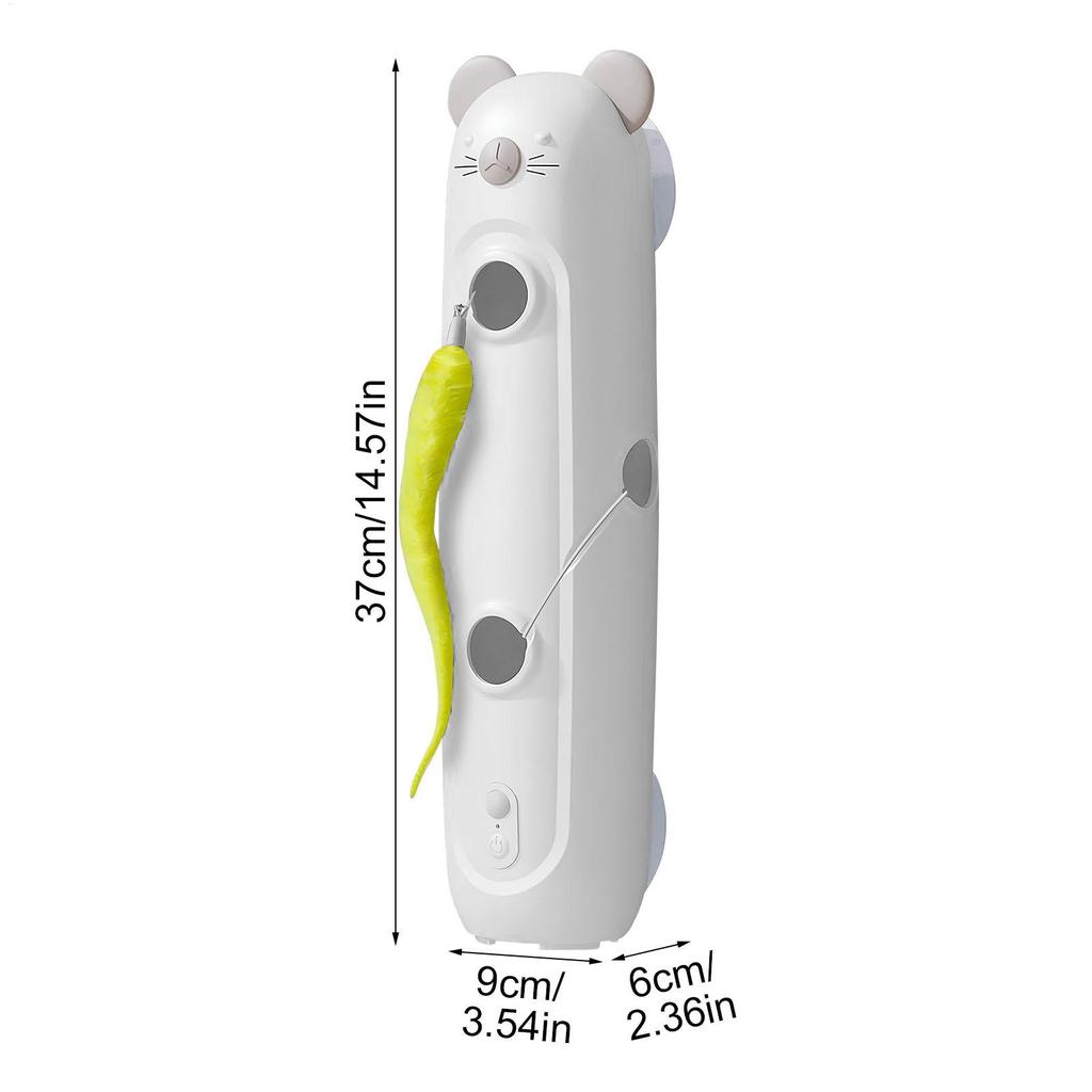 Interactive Indoor Cat Toys Smart Sensor Automatic Kitten Playing Supplies Cat Interactive Toy With Feathers For Wall Door Floor