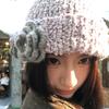 Korean atmosphere soft waxy coarse wool hat autumn and winter new crochet three-dimensional camellia knitted hat niche ear protection hat