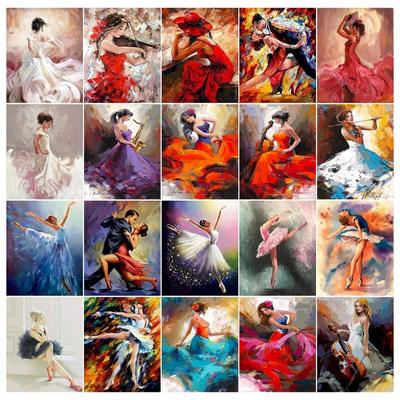 Diamond Painting New Ballet Girl Rhinestones 5D DIY Diamond Embroidery Sale Portrait Lovers Mosaic Home Decor