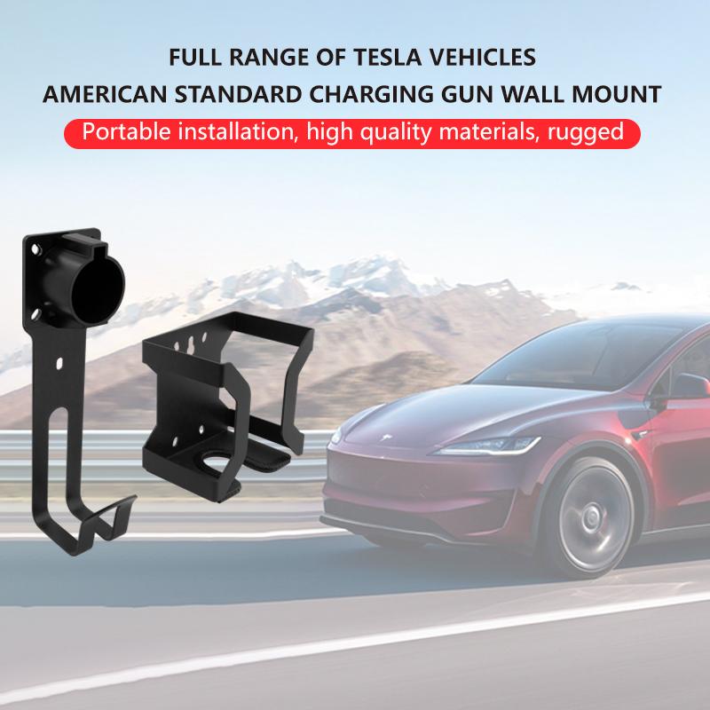 Heenvn For Tesla Model 3 Y S X Car Charging Cable Mount Wall Mount with Hook Connector Bracket Charger Holder US Version 2026