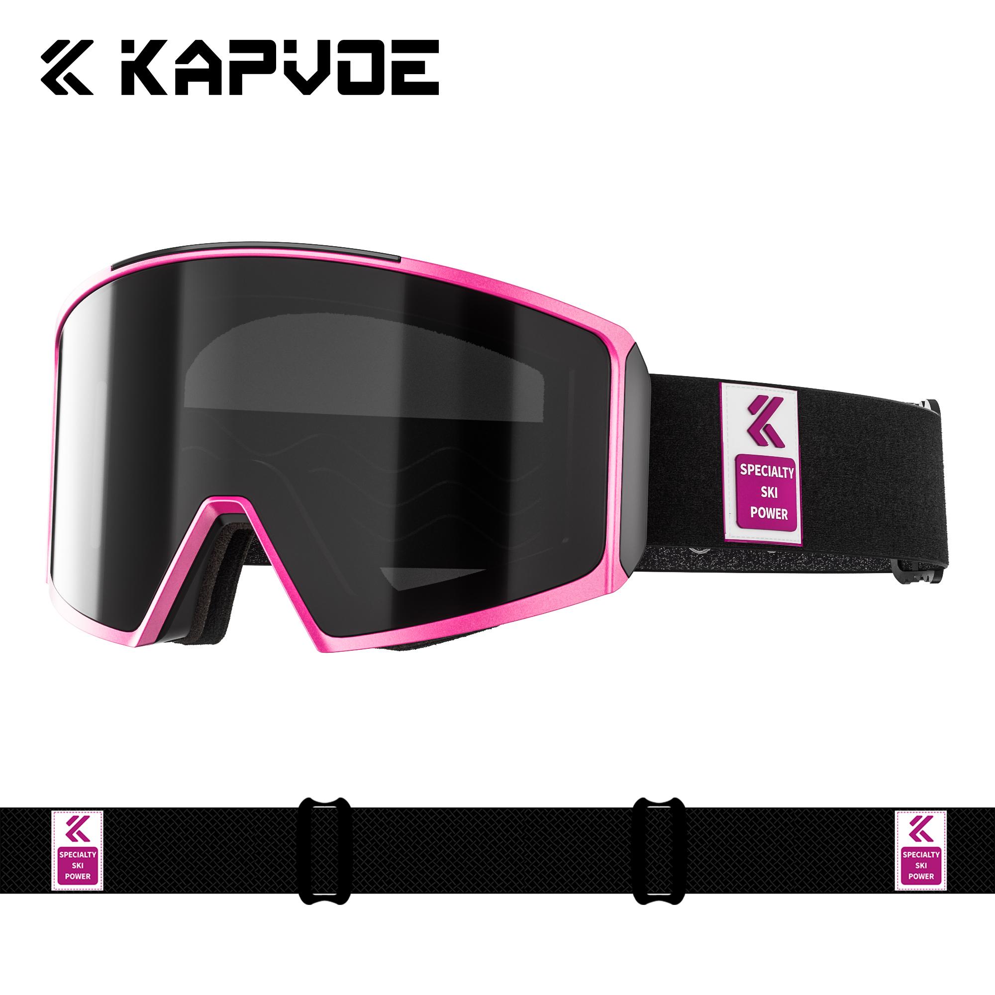 

Kapvoe Snow Goggle Photochromic Ski Sunglasses Snowboard Anti-Fog Mask for Men Women Eyewear Kit UV400 Glasses Snowmobile Winter
