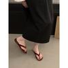 Flat bottom red small cool slippers women's shoes wear new summer casual soft bottom foot flip-flops