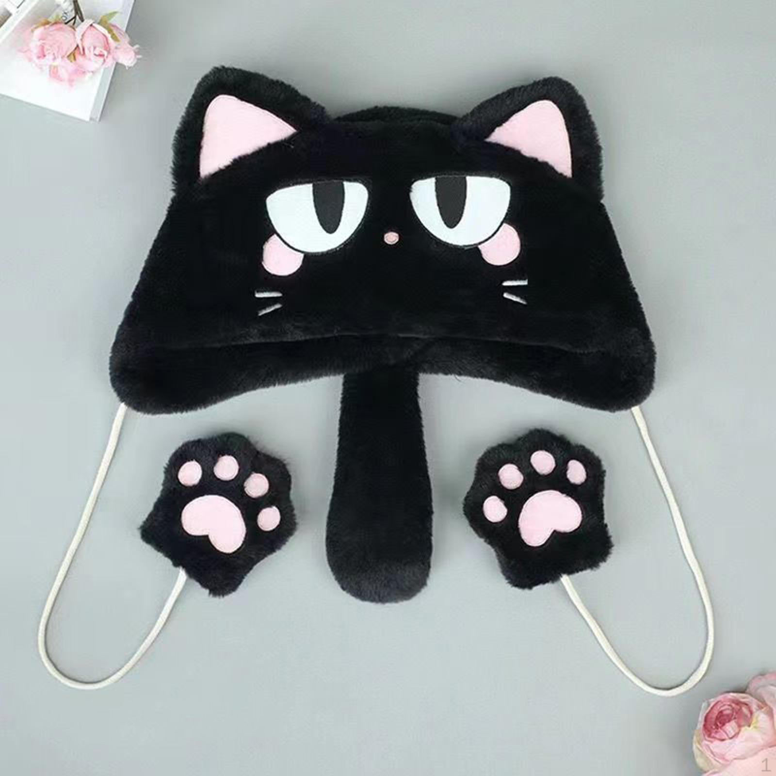 

Аниме-косплейная шляпа с удобными милыми кошачьими ушками для вечеринки на Хэллоуин в холодную погоду Style B