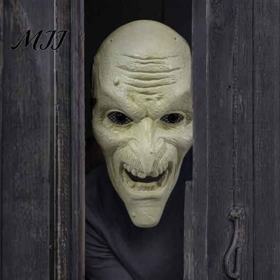 Comfortable Mesh See-through Masque Scary Halloween for Adults, Creepy Full Face Spooky Room Masque, Masquerade Cosplay Costume or Party Accessory