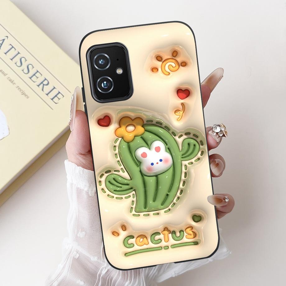 Per Custodia ASUS ZENFONE 8 ZS590KS Astronauta Drago Animali Cartoni Animati Stile Cool Silicone Morbido Copertura Nera per Telefono Per ASUS ZS590KS Borsa