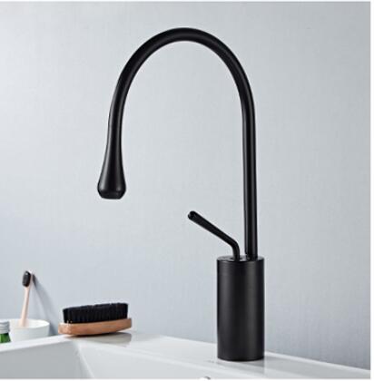 Basin Faucet Single Lever 360 Rotation Spout Moder Brass Mixer Tap For Kitchen Or Bathroom Basin Water Sink Mixer gold brush