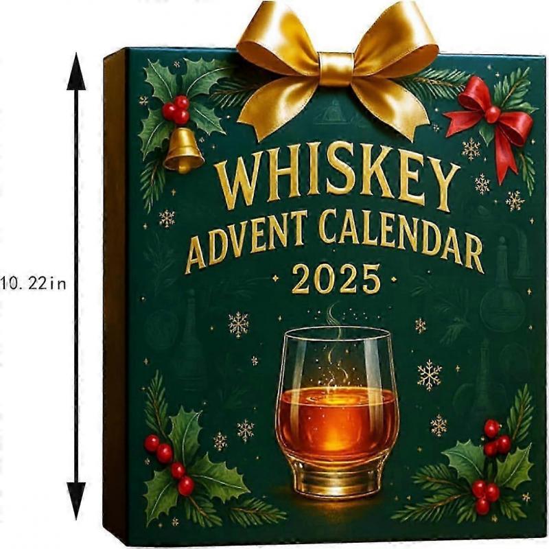 2025 Whisky Adventskalender - 24 dager med premium whiskysmakinger, nedtelling til jul, lett å st