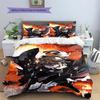Anime Saga of Tanya the Evil Print 3-teiliges Bettbezug-Set Manga Kunst Bettwäsche Schlafzimmer Heimdekoration Ohne Kissenkern Bettdecke