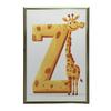 Żyrafa Z Literką Z - Plakat Dla Dzieci Żyrafa Z Literką Z - Plakat Dla Dzieci, 70X100 Cm, Rama Drewniana Jasny Dąb, Papier Matowy 230 Gsm