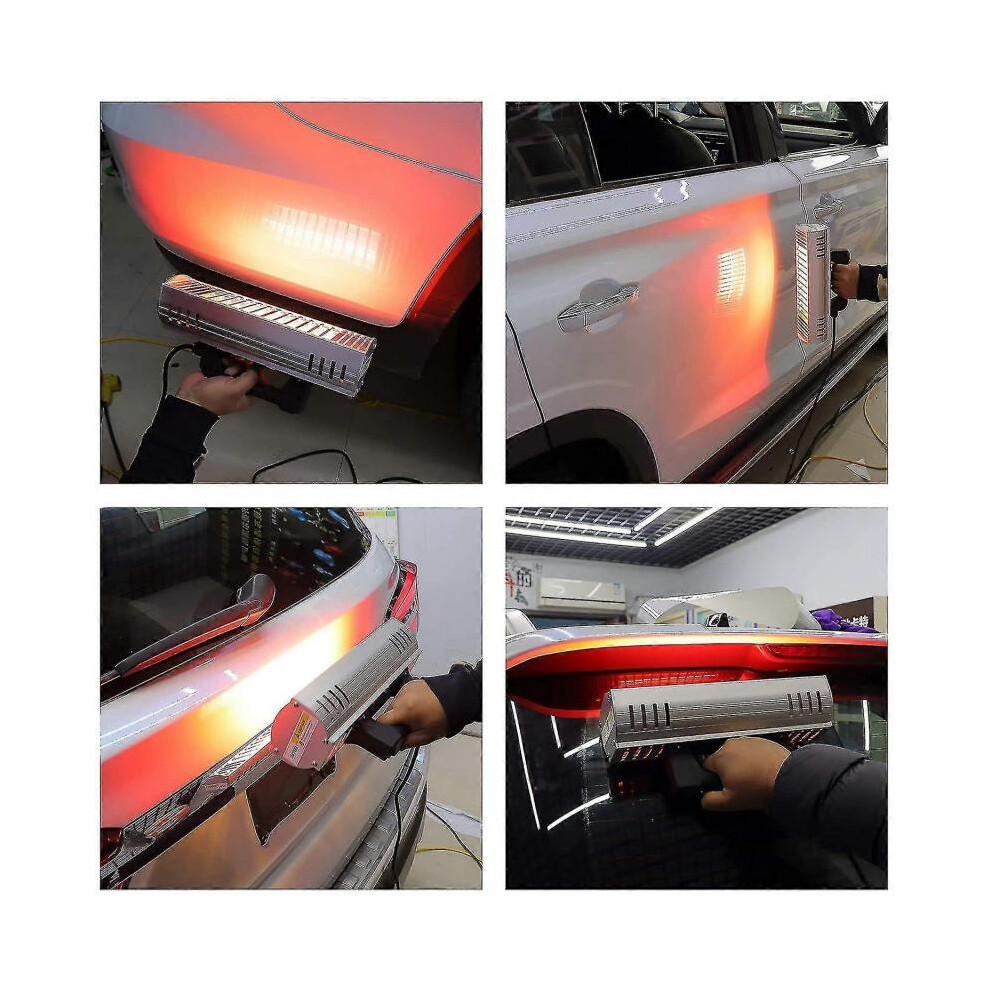Handgehaltene Infrarot-Lackhärtelampe 1000 W Kurzwellen-Infrarot-Lacklampe Lacktrockner Karosseriereparaturwerkzeug (220v)-Yvan