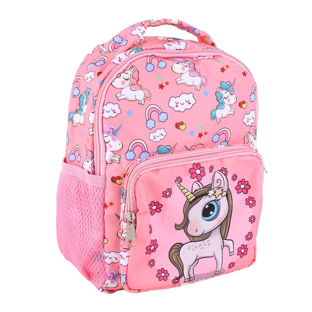 Kids Backpack Large Capacity Breathable Lightweight Cartoon Children School Bag for Girls Pink