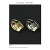 Concave Gold & Silver Minimalist Metal Buttons for Women's Cardigans & Coats