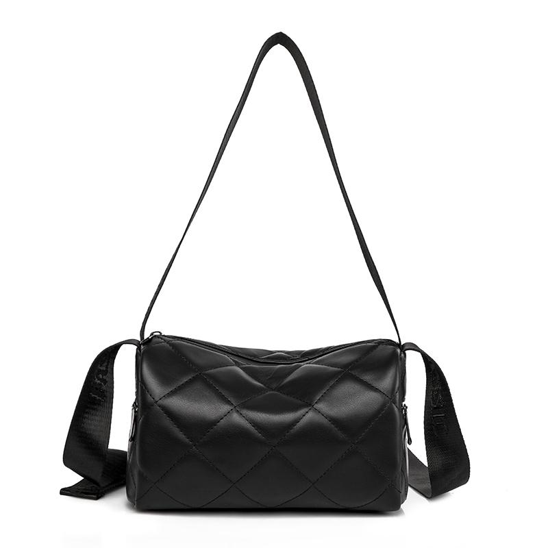 Ladies fashion feminine crossbody bag high capacity simple shoulder bag soft leather high quality messenger bag