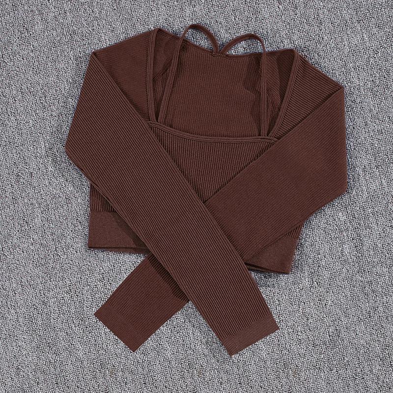 

Бесшовный топ для тренажерного зала Y2K с пуш-ап, женская повседневная полосатая футболка для фитнеса, женская облегающая эластичная однотонная футболка для кокетки L