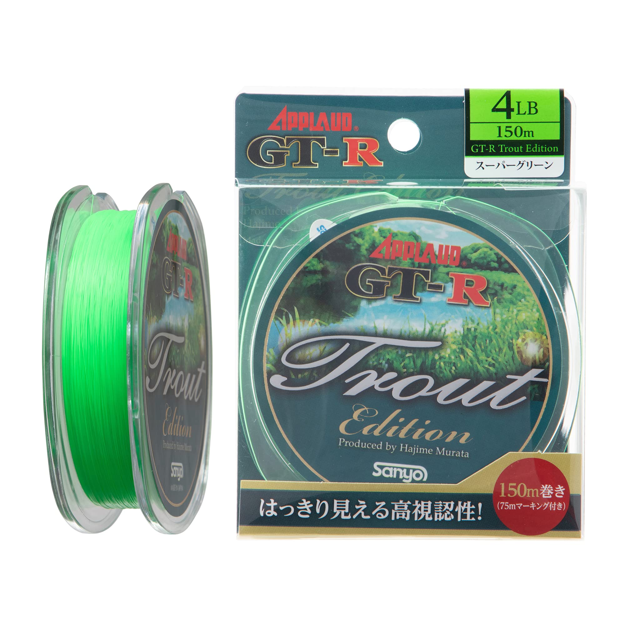 

Sanyo Nylon Nylon Approved Trout Super Green Line, GT-R Edition, 150m, 4lb,