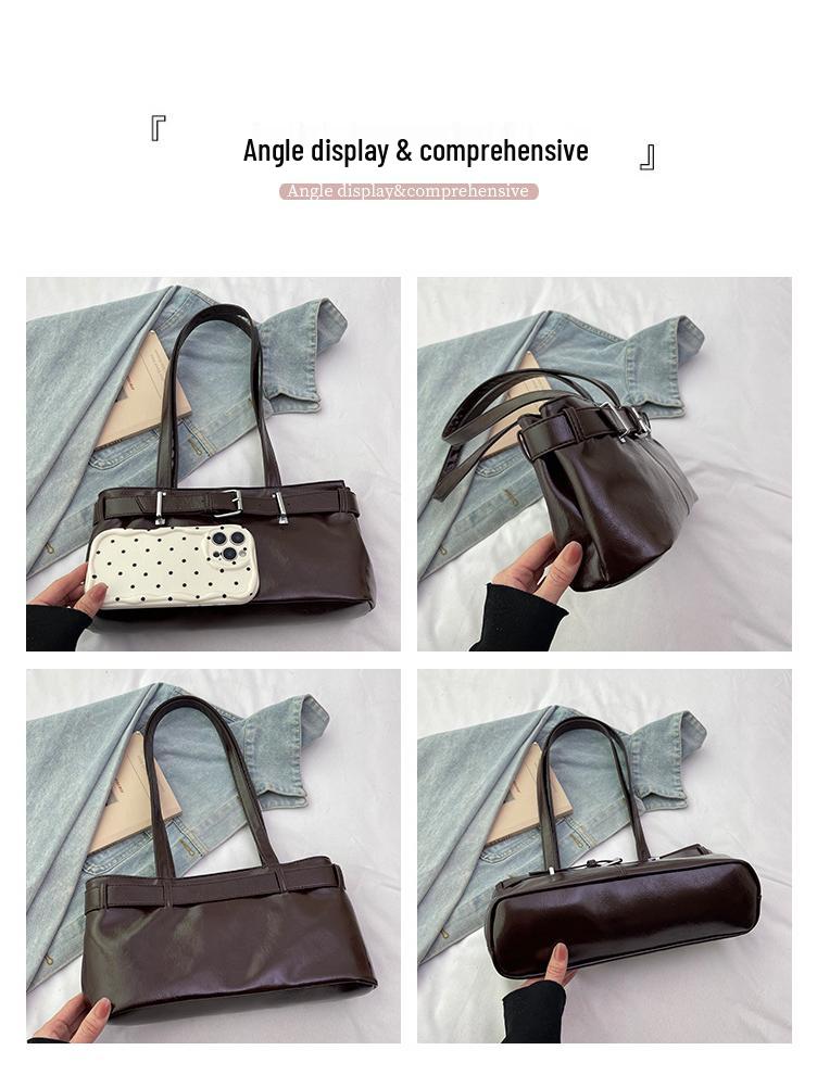 2025 Women's Textured Fashion Handbag: Versatile Casual Commuter Shoulder Bag