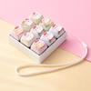 Creative Cartoon Soccer Pattern 9-Key Keyboard Button Clicker Stress Relief Toy Key Chain Pendant Bag Decoration