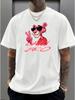 Oversized Tjock T-shirt Grafisk Rosa Pantern Chill Brorsan