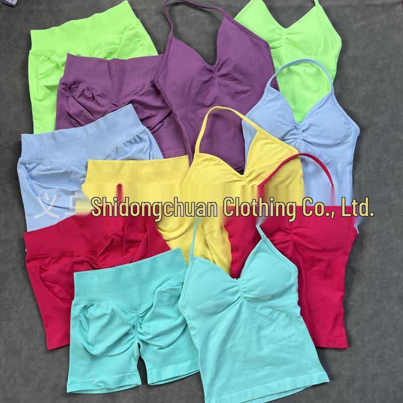 Women's High Elasticity Yoga Set: Strap Top & Butt-Lifting Leggings