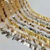 DIY Multi-Layer Leaf Tassel Copper Chain Link Earring Stud Jewelry Making Accessories