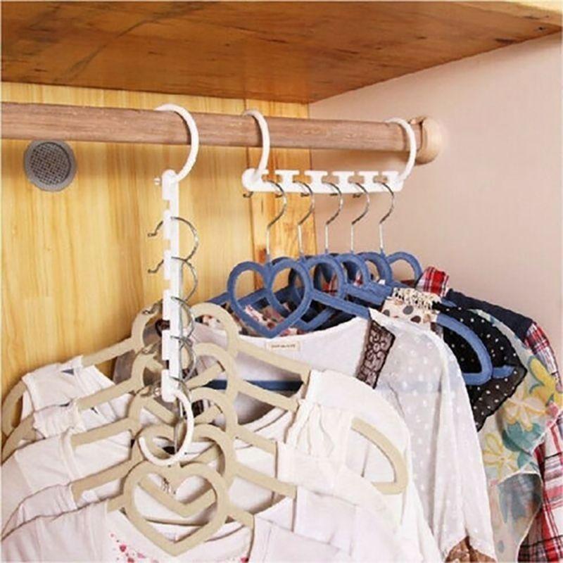 Cross-border Exclusive Plastic Clothes Hanger Sleek And Practical Folding Metal Clothes Hanger