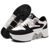 Kinder Rollschuh-Sneaker mit Doppelrollen für Jungen / Mädchen Verformbare Schuhe Rollschuhschuhe