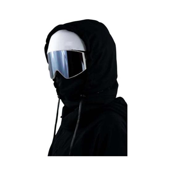 

Водонепроницаемый флисовый шлем для верховой езды с очками 3-в-1 с полной защитой, лыжный капюшон для велоспорта, лыж, ветрозащитный, теплый головной убор B