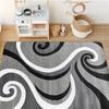Modern Living Room Floor Mat, Simple Line Printed Cushion, Washable Non-Slip Low Hair Pile Mat Suitable For Bedroom Patio