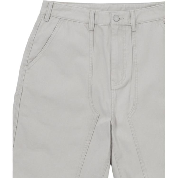 Thisisneverthat SS26 Oxford Carpenter Shorts Stone Loose Double Reinforced Knee Design Casual Shorts Unisex shorts TN261WSOKS01STN