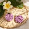 New Earrings Handmade Rattan Exaggerated Vacation Style Earrings Earrings Unique and Beautiful Seaside Accessories