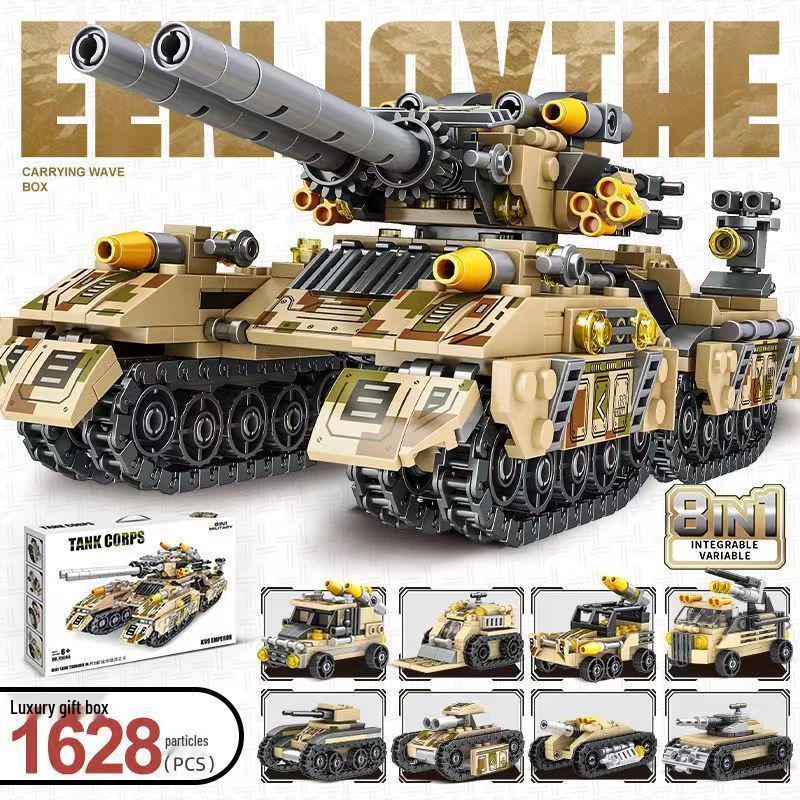 Military Mecha Aircraft Carrier & Space Rocket Building Blocks for Kids - Educational Assembly Toy