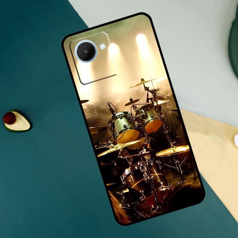 Musical Instrument Drum For Realme 15 14 10 11 12 13 Pro Plus C65 C67 C71 C63 C61 C55 C51 C53 C75 GT6 GT7 Pro Case