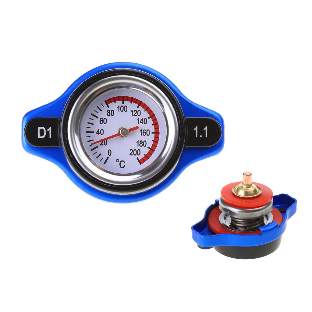 Universal Radiator Cap Cover High Pressure Radiator Cap with Temperature Gauge