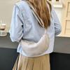 2025 Casual Style Dumpling Bag Nylon Solid Color Crossbody Bag Large Capacity Underarm Bags Lady