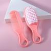 Newborn Safety Comb Head Care 1 Pcs Set Massage Soft Brush Dirt Removal Baby Bath Comb-Set To Remove Fetal Moss Pink Blue Color