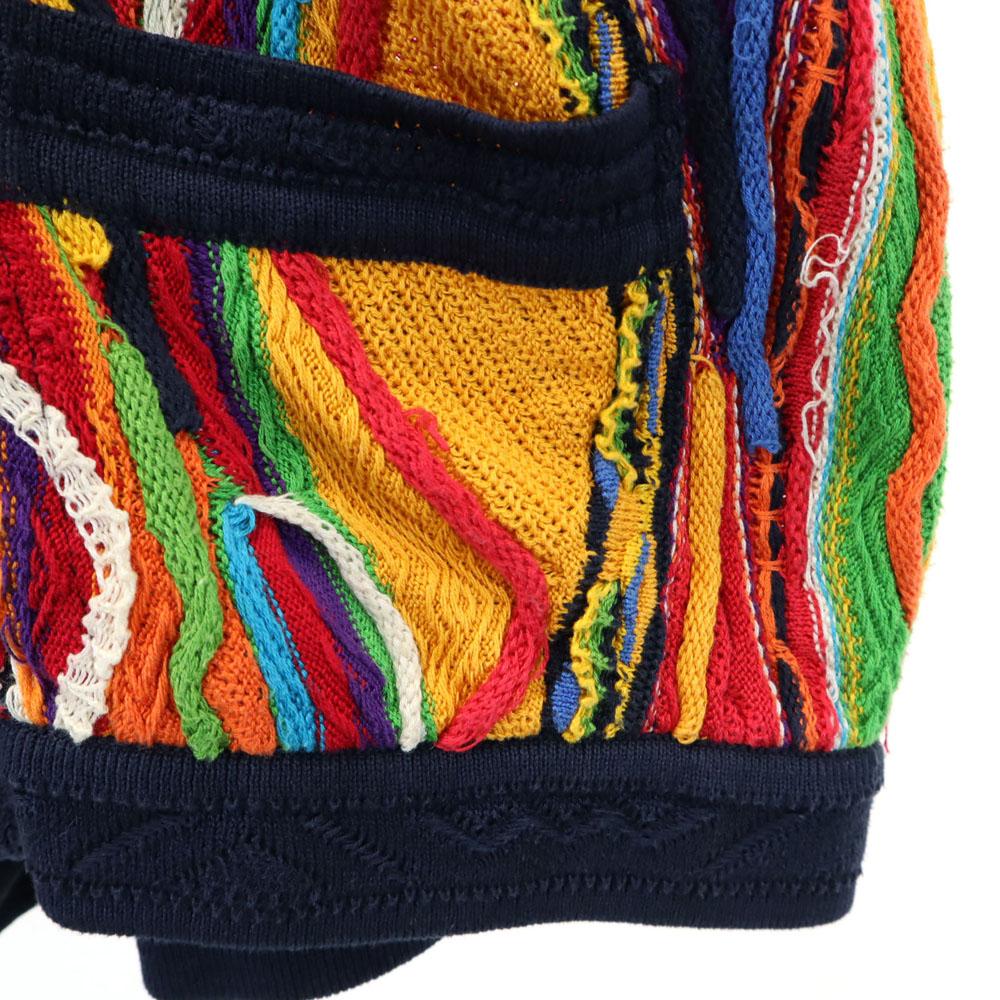 Coogi 90s Australian Made Old 3D V-neck 3D Knit Cardigan Long Sleeve Men's Used