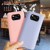 Für Xiaomi Poco X3 Pro Hülle Weiche Matte Flüssigsilikon Stoßfeste Bumper Handyhüllen Für Poco X3 NFC PocoX3 Bonbonfarbe Fundas