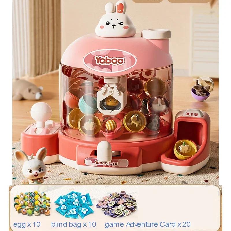 Non-Toxic Kids Clip Doll Claw Machine Doll Grabber Arcade Crane Claw Machine With Music And Lighting Mini Doll Machine Toy Christmas Gift
