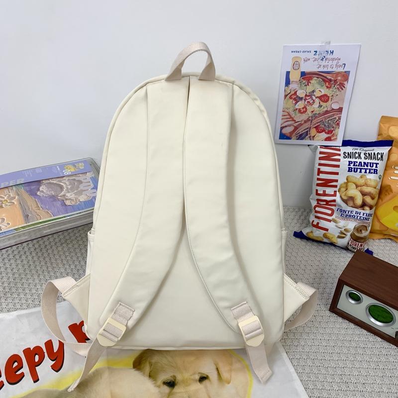 Легкий однотонный школьный рюкзак — фото 17