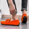 Herren-Mokassins, Pennyloafer, Autofahrerschuhe, bequeme flache Schuhe aus Leder, lässige Slipper in Übergröße, farbige Schuhe für Männer