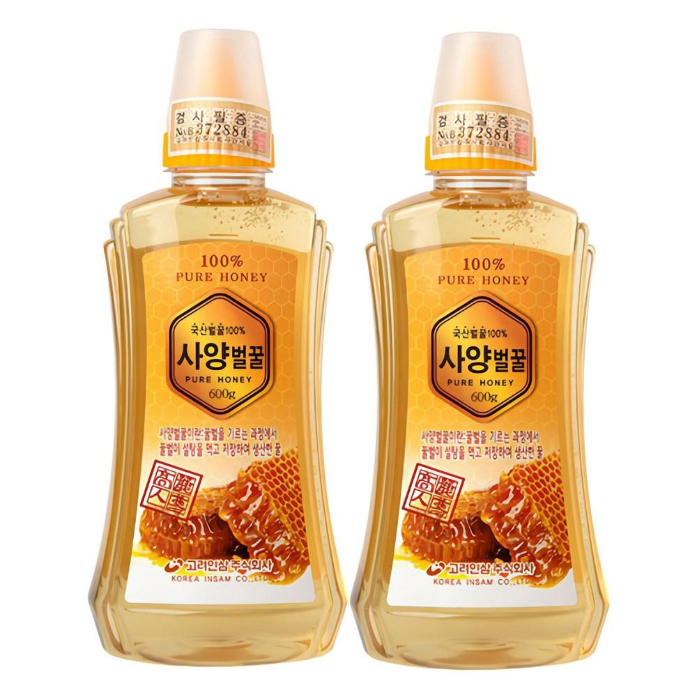 Korean Ginseng Sugar-fed Honey 600g 2 pcs