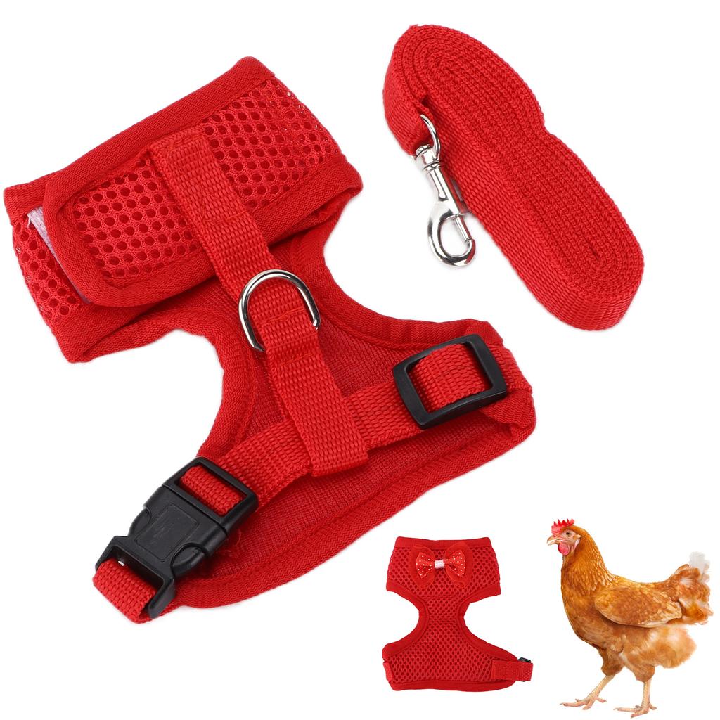 Chicken Harness and Leash Comfortable Breathable Hen Pet Vest for Hen Roosters
