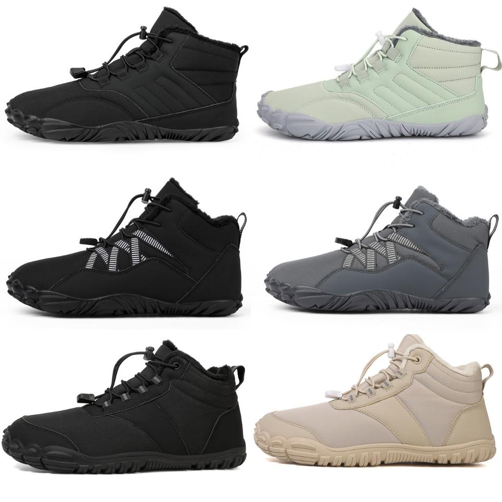 Zimní sněhule s plyšovou izolací, bavlněné boty pro muže, bavlněné boty s mezipodešví, boty na turistiku odolné proti opotřebení, pánské silné outdoorové boty