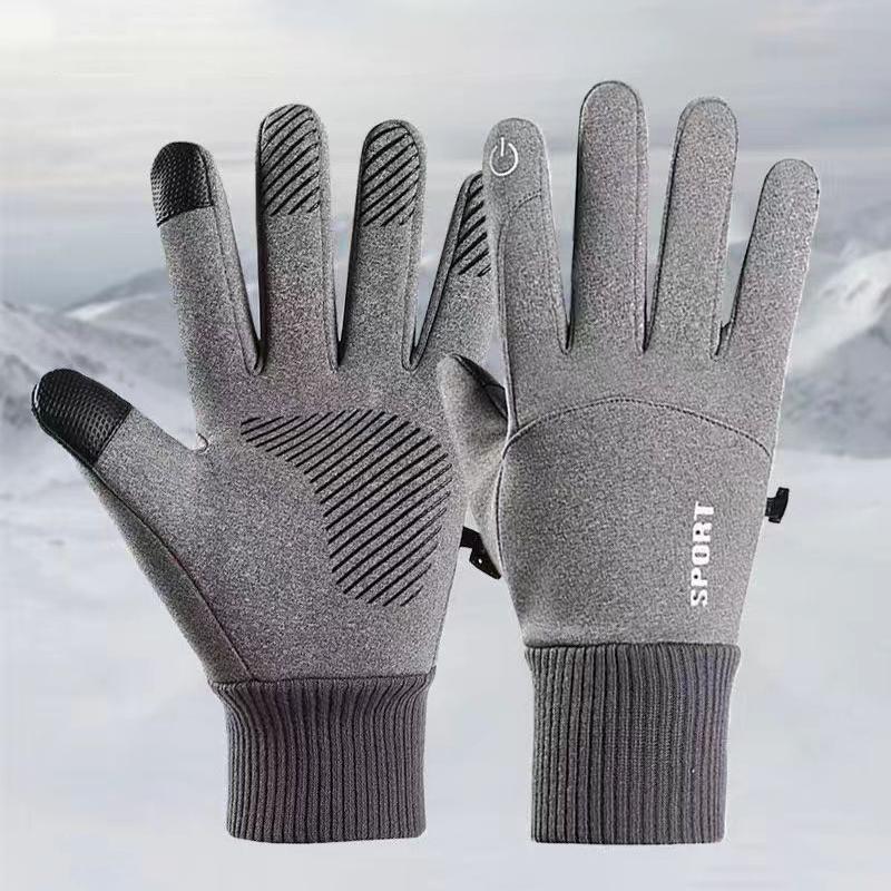 Durable And Safe Winter Cycling Gloves For Women Men Water-Repellent Touchscreen Warm Gloves Windproof Outdoor Sports Driving Anti-Slip Gloves