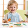 Baby Montessori Toys 3d Wooden Puzzle Cartoon Animal Traffic Jigsaw Puzzle Early Learning Educational Toys for Children Gift