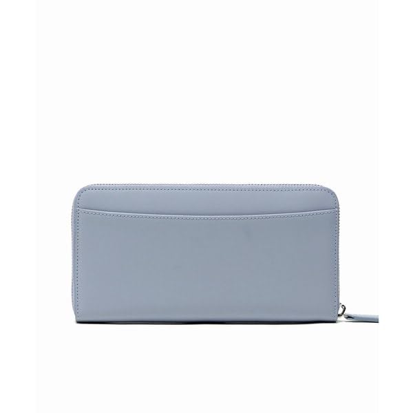 Silver Brooch Round Zip Leather Long Wallet NF1710KP00000 [Lacoste] [Official]