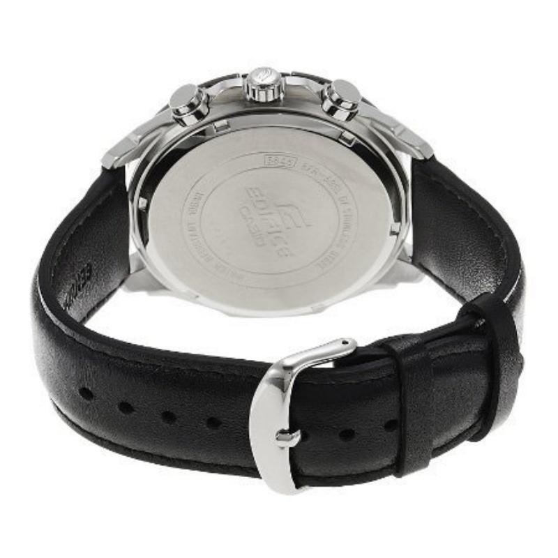 CASIO Edifice Men's 100m Waterproof Chronograph Genuine Leather Band Watch EFR-539L-1A