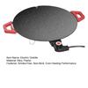 Electric Griddle Smoke-Free Indoor Cooking Nonstick Round Baking Pan with Adjustable Temperature Control Vegetable Grilling Pan