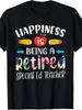 Retired Special Ed Teacher Shirt Funny Retirement Gift TShirt Retro Casual Crew Neck Printed T-Shirt