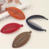 Matte Fish Shape Hair Claw Clips Ponytail Holder Hair Jewelry Twist Banana Barrettes Hairpins Hair Accessories for Women Clamp